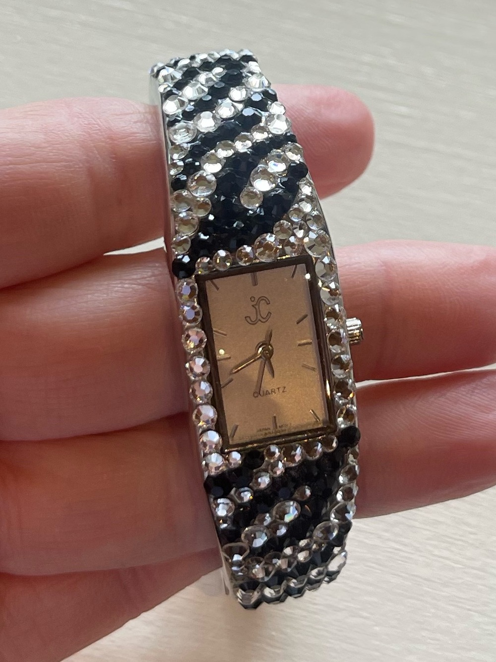 Jimmy Crystal Swarovski Crystal bangle wristwatch